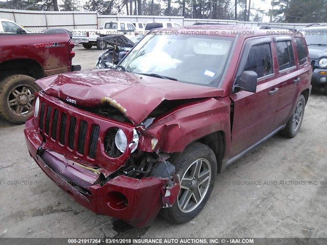 1J4FF28B59D105143 - 2009 JEEP PATRIOT SPORT RED photo 2