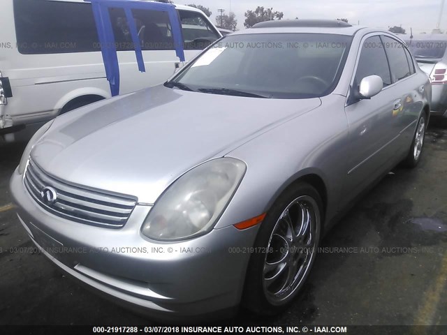 JNKCV51E73M011563 - 2003 INFINITI G35 GRAY photo 2