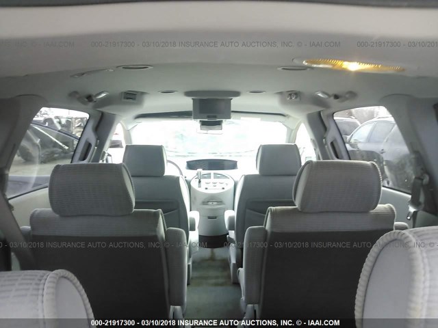 5N1BV28U44N361233 - 2004 NISSAN QUEST S/SE/SL SILVER photo 8