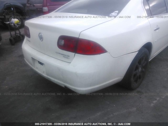 1G4HD57216U147582 - 2006 BUICK LUCERNE CXL WHITE photo 6