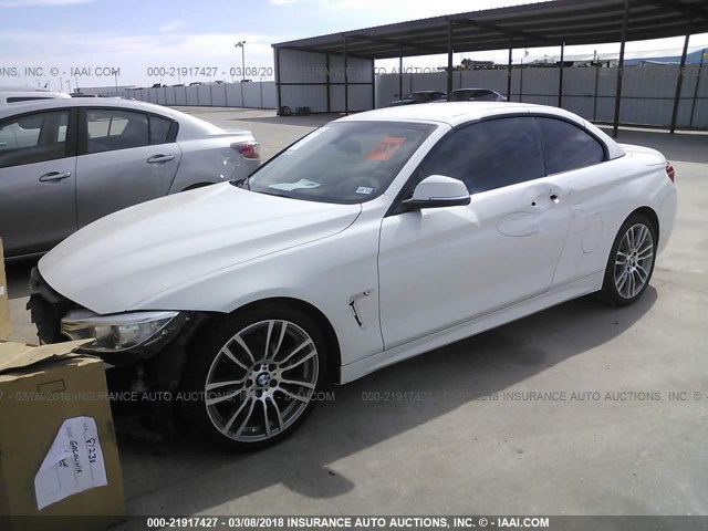 WBA3V5C59EP751466 - 2014 BMW 428 I WHITE photo 2