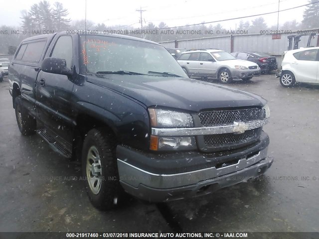 1GCEK14VX5E152583 - 2005 CHEVROLET SILVERADO K1500 Dark Blue photo 1