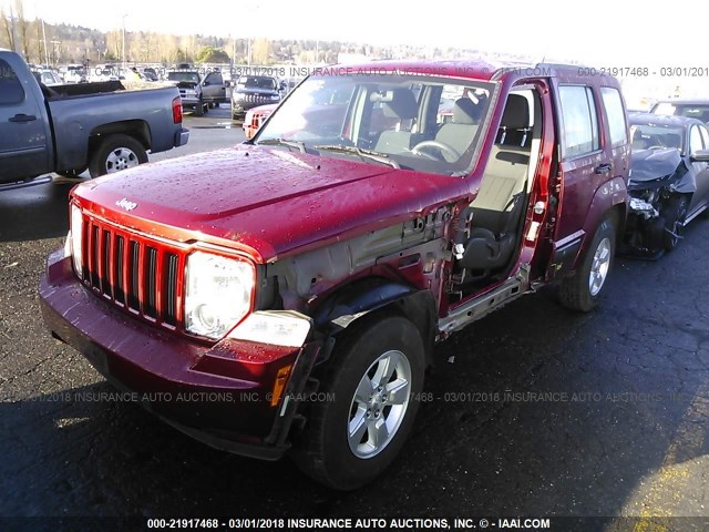 1C4PJMAK3CW123120 - 2012 JEEP LIBERTY SPORT 红色 照片 2