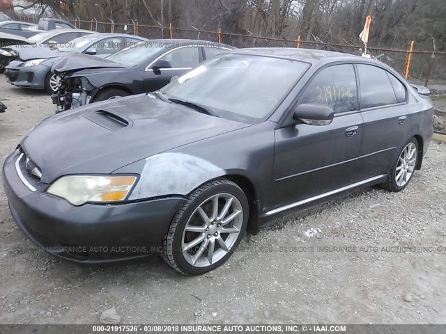 4S3BL696X73204968 - 2007 SUBARU LEGACY 2.5 GT SPEC B GRAY photo 2