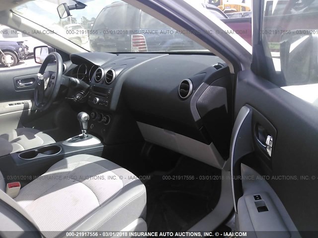 JN8AS58T58W305341 - 2008 NISSAN ROGUE S/SL SILVER photo 5