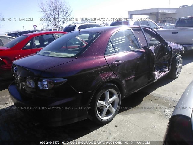 1YVHP80C085M06134 - 2008 MAZDA 6 I MAROON photo 4