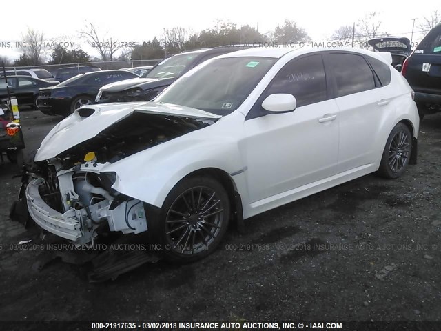 JF1GR7E6XDG822723 - 2013 SUBARU IMPREZA WRX WHITE photo 2