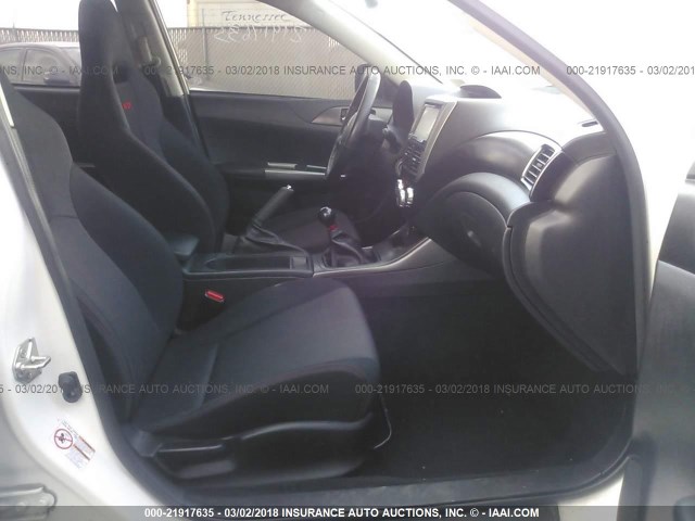 JF1GR7E6XDG822723 - 2013 SUBARU IMPREZA WRX WHITE photo 5