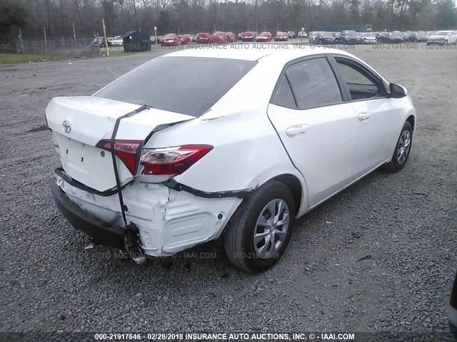 5YFBURHE2HP717793 - 2017 TOYOTA COROLLA L/LE/XLE/SE/XSE WHITE photo 4