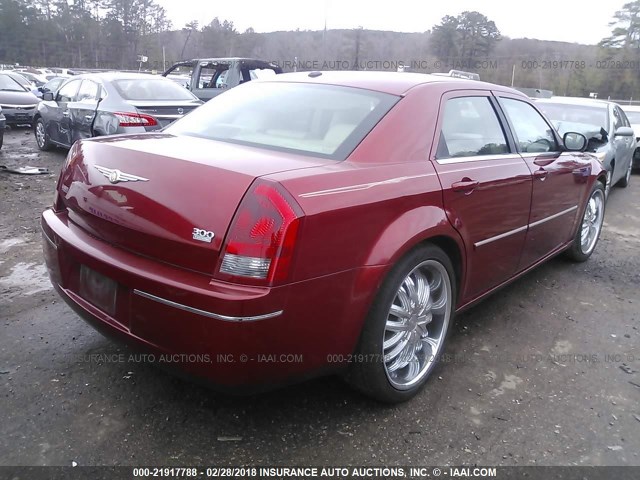 2C3KA53G87H777323 - 2007 CHRYSLER 300 TOURING RED photo 4