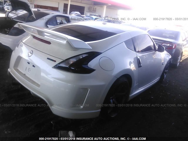 JN1AZ4EHXDM881629 - 2013 NISSAN 370Z TOURING/NISMO WHITE photo 4