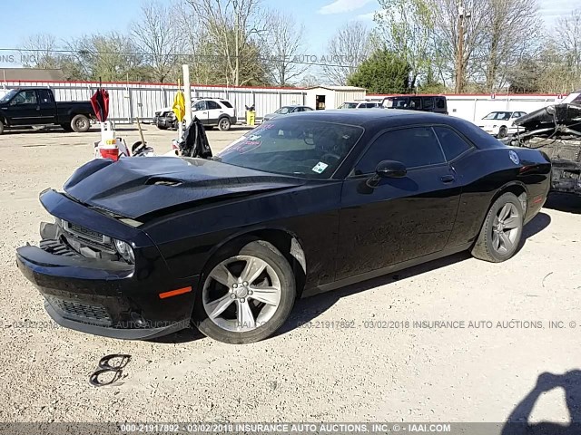 2C3CDZAG4FH906064 - 2015 DODGE CHALLENGER SXT BLACK photo 2