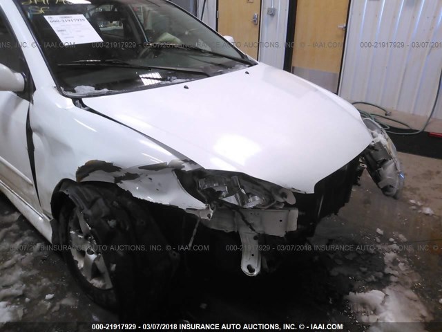 1NXBR30E96Z662569 - 2006 TOYOTA COROLLA CE/LE/S WHITE photo 6