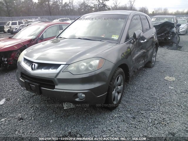 5J8TB18547A024871 - 2007 ACURA RDX TECHNOLOGY GRAY photo 2