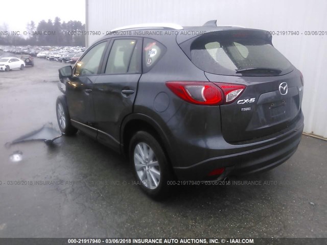 JM3KE2BE5F0516255 - 2015 MAZDA CX-5 SPORT GRAY photo 3