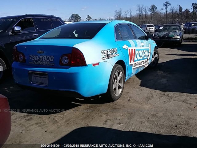 1G1ZC5EU8BF168128 - 2011 CHEVROLET MALIBU 1LT 浅蓝色 照片 4