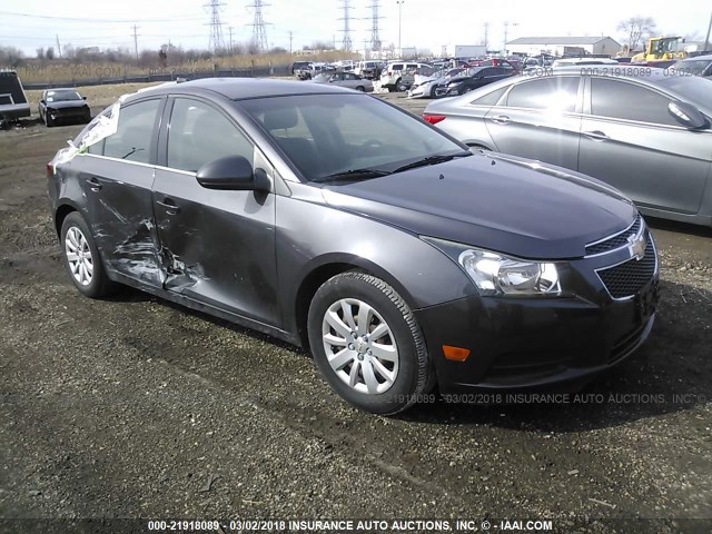 1G1PF5S99B7104530 - 2011 CHEVROLET CRUZE LT GRAY photo 1