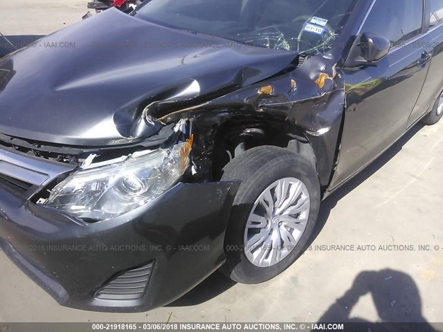 4T4BF1FK0ER441005 - 2014 TOYOTA CAMRY L/SE/LE/XLE GRAY photo 6