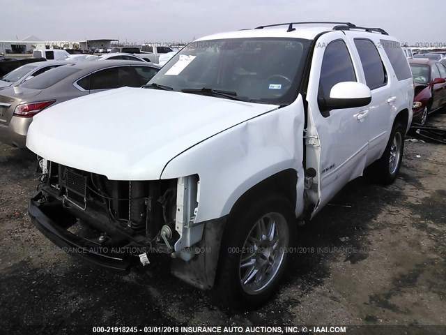 1GNSCBE09BR129235 - 2011 CHEVROLET TAHOE C1500 LT WHITE photo 2