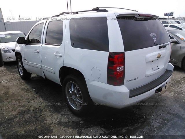 1GNSCBE09BR129235 - 2011 CHEVROLET TAHOE C1500 LT WHITE photo 3