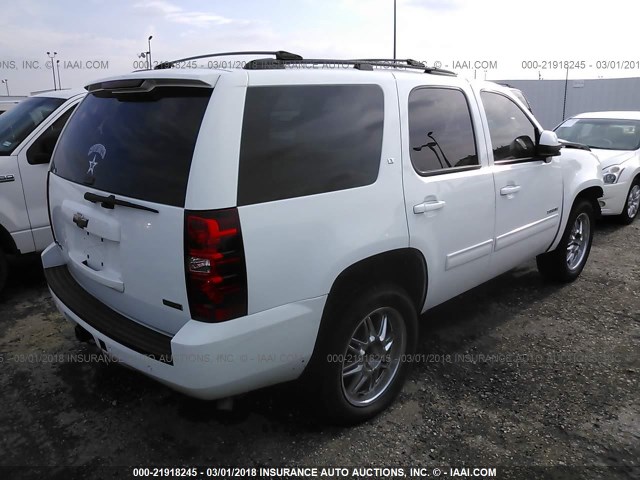 1GNSCBE09BR129235 - 2011 CHEVROLET TAHOE C1500 LT WHITE photo 4