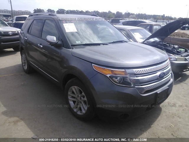 1FM5K7D87DGB58028 - 2013 FORD EXPLORER XLT GRAY photo 1