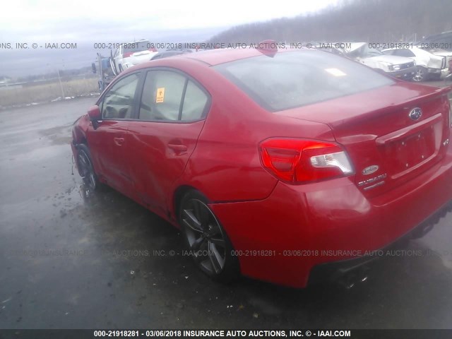 JF1VA1E61H9817819 - 2017 SUBARU WRX PREMIUM RED photo 3