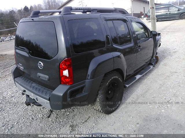 5N1AN0NW7EN800819 - 2014 NISSAN XTERRA X/S/PRO-4X GRAY photo 4