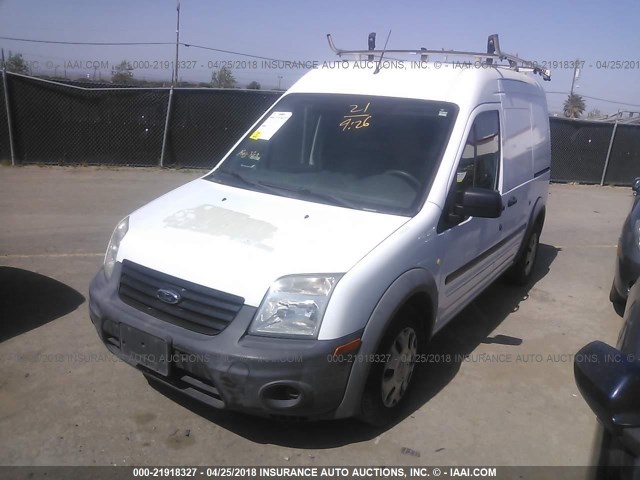 NM0LS7CN3DT141914 - 2013 FORD TRANSIT CONNECT XL WHITE photo 2