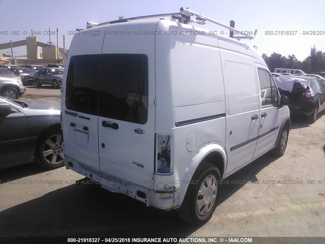 NM0LS7CN3DT141914 - 2013 FORD TRANSIT CONNECT XL WHITE photo 4