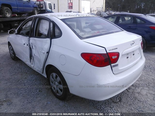 KMHDU46D18U354066 - 2008 HYUNDAI ELANTRA GLS/SE/LIMITED WHITE photo 3