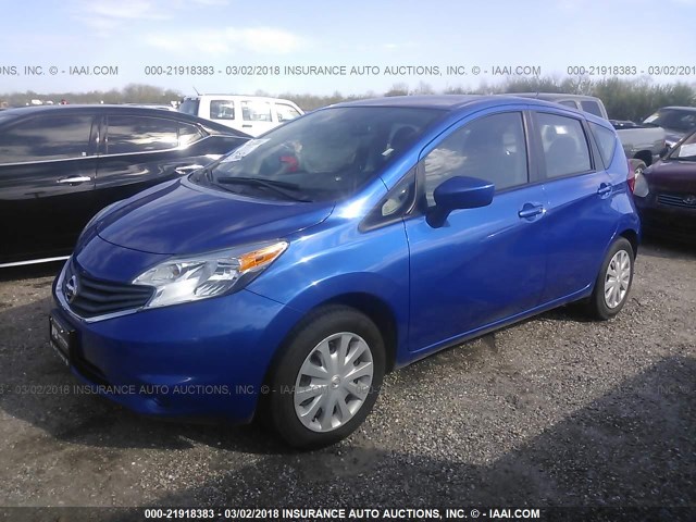 3N1CE2CP4GL360780 - 2016 NISSAN VERSA NOTE S/S PLUS/SV/SL/SR BLUE photo 2