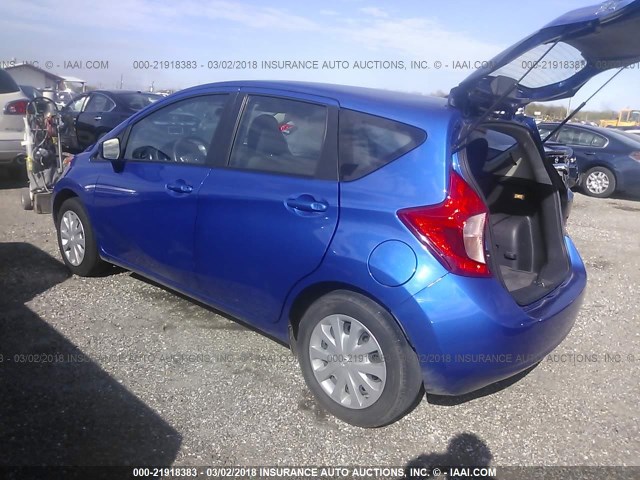 3N1CE2CP4GL360780 - 2016 NISSAN VERSA NOTE S/S PLUS/SV/SL/SR BLUE photo 3