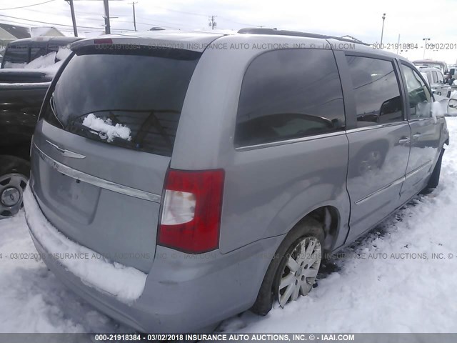 2C4RC1BG0DR775165 - 2013 CHRYSLER TOWN & COUNTRY TOURING SILVER photo 4