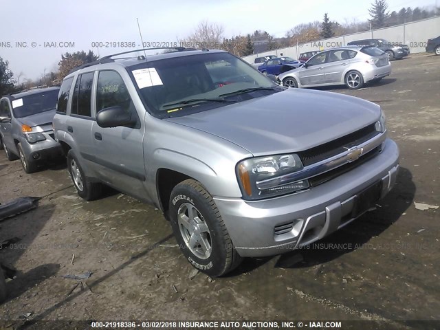 1GNDT13S752193312 - 2005 CHEVROLET TRAILBLAZER LS/LT SILVER photo 1