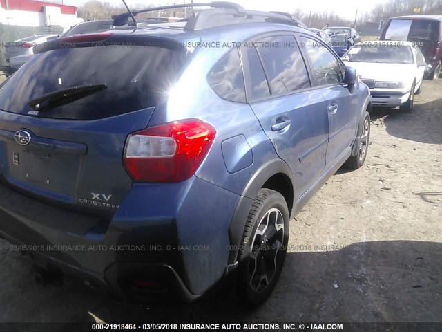 JF2GPAKC4D2882227 - 2013 SUBARU XV CROSSTREK 2.0 LIMITED BLUE photo 4