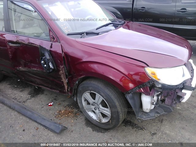 JF2SH6BC3AG805464 - 2010 SUBARU FORESTER XS Qırmızı foto 6