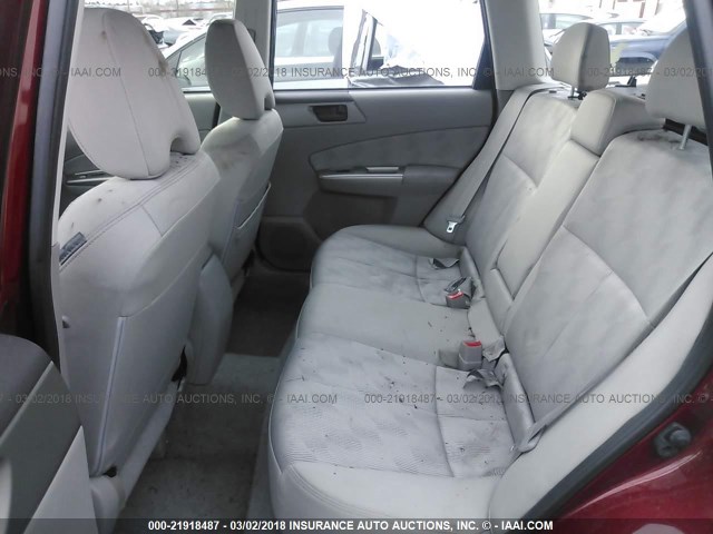 JF2SH6BC3AG805464 - 2010 SUBARU FORESTER XS Qırmızı foto 8