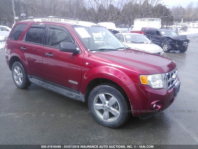 1FMCU93168KD07985 - 2008 FORD ESCAPE XLT RED photo 1