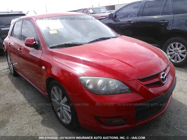 JM1BK34L991213755 - 2009 MAZDA SPEED 3 RED photo 1