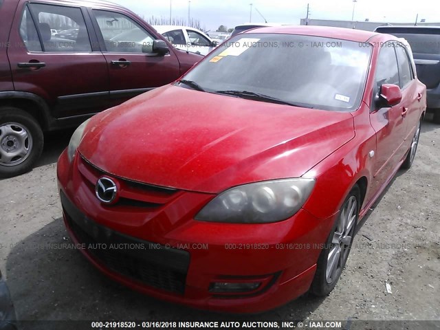 JM1BK34L991213755 - 2009 MAZDA SPEED 3 RED photo 2