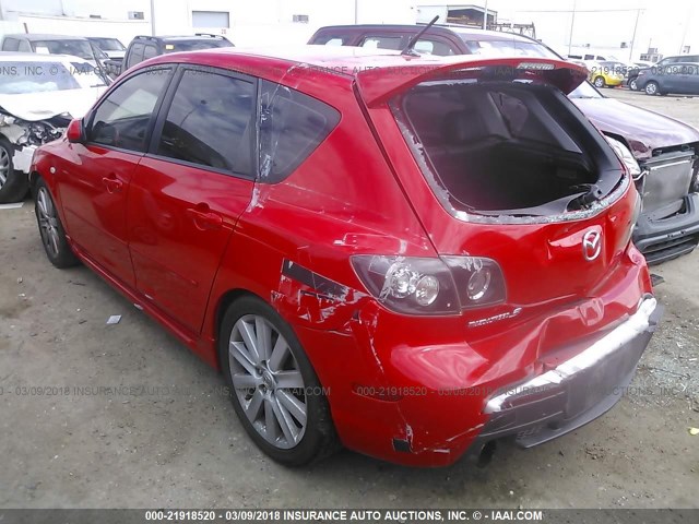JM1BK34L991213755 - 2009 MAZDA SPEED 3 RED photo 3
