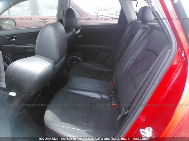 JM1BK34L991213755 - 2009 MAZDA SPEED 3 RED photo 8