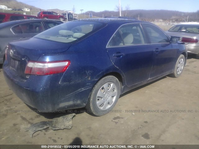 4T1BE46K89U358376 - 2009 TOYOTA CAMRY SE/LE/XLE BLUE photo 4