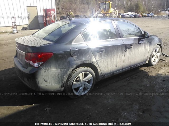 1G1P75SZ3E7173571 - 2014 CHEVROLET CRUZE BLUE photo 4