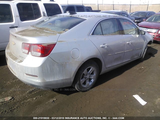 1G11A5SL4FF325352 - 2015 CHEVROLET MALIBU LS ვერცხლისფერი ფოტო 4