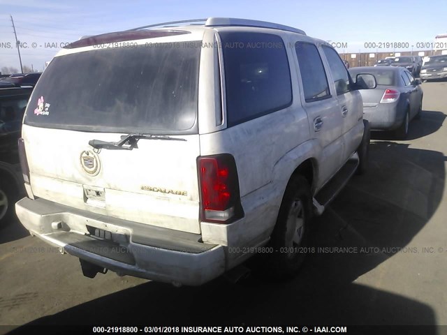 1GYEK63N12R155594 - 2002 CADILLAC ESCALADE LUXURY WHITE photo 4