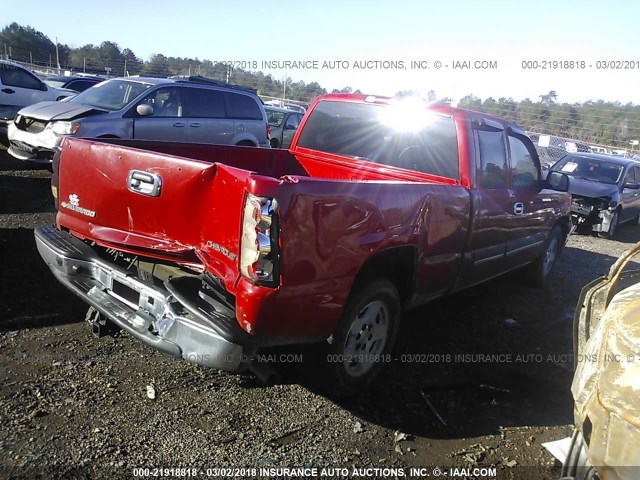 2GCEC19T951140589 - 2005 CHEVROLET SILVERADO C1500 წითელი ფოტო 4