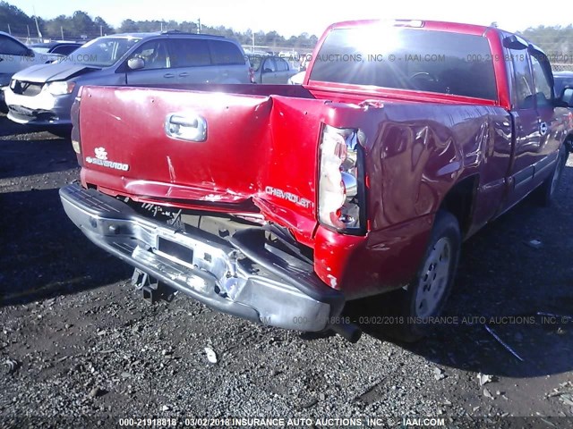 2GCEC19T951140589 - 2005 CHEVROLET SILVERADO C1500 წითელი ფოტო 6