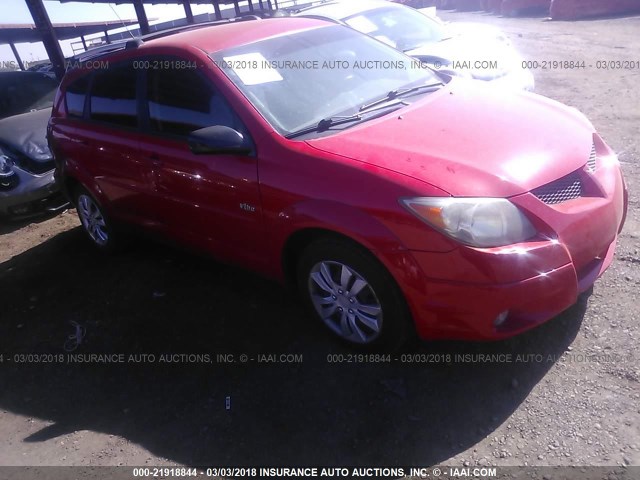 5Y2SL62824Z441975 - 2004 PONTIAC VIBE RED photo 1